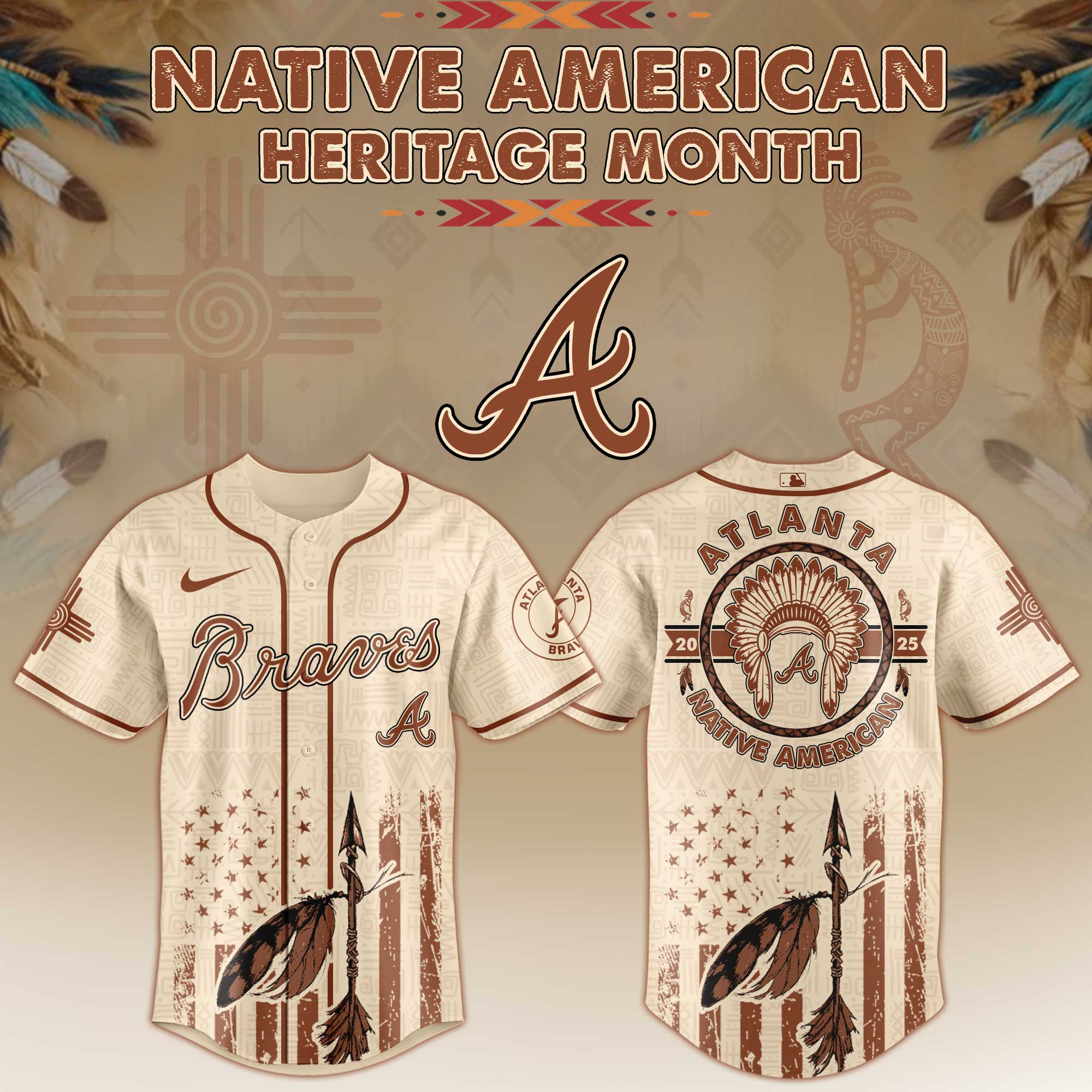 Atlanta Braves Native American Heritage Month Jersey
