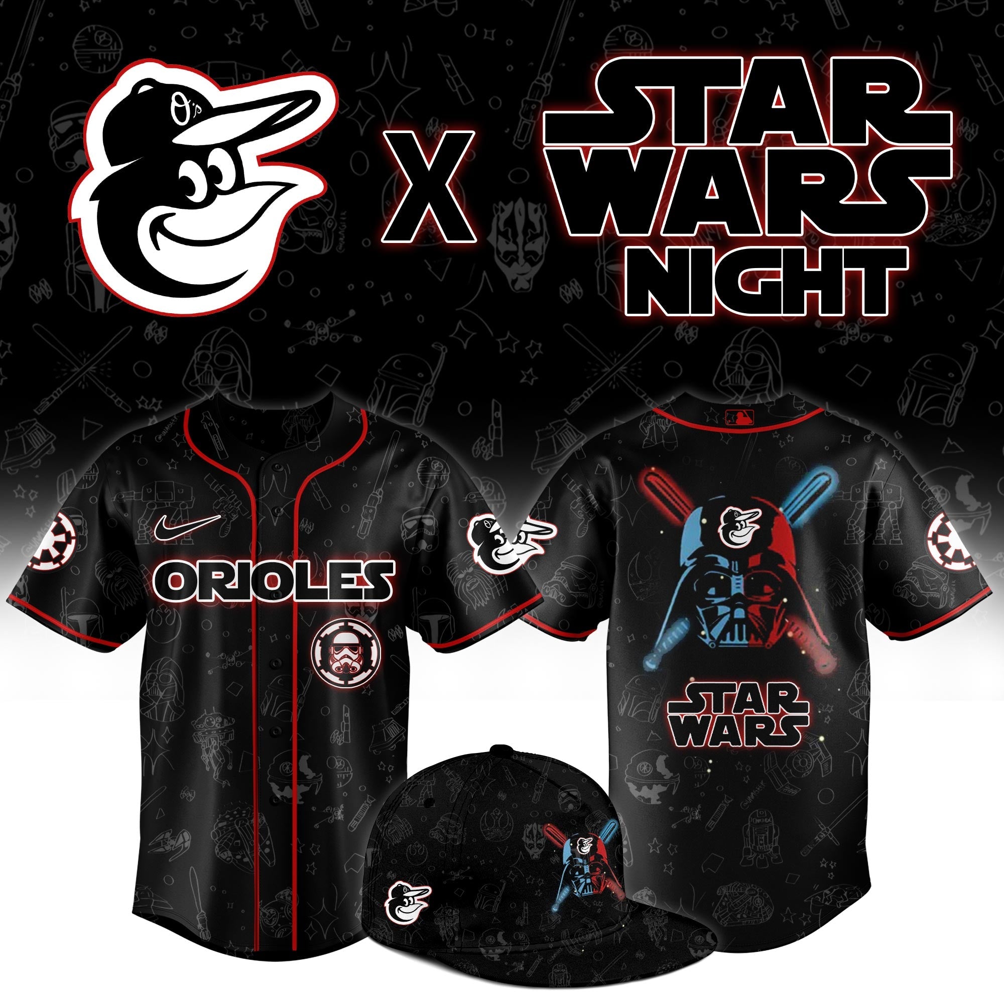 Baltimore Orioles 2025 Star Wars Night Limited Jersey