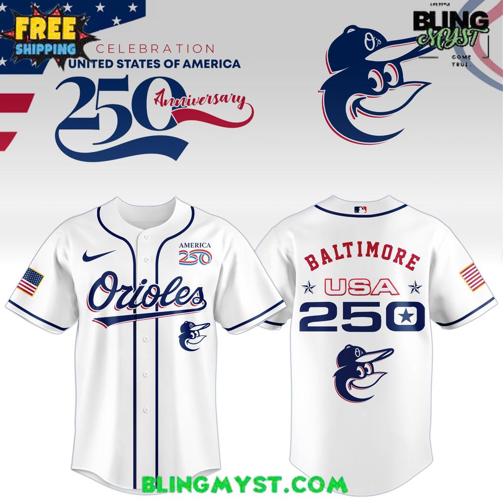 Baltimore Orioles 250th USA Of American Baseball Jersey