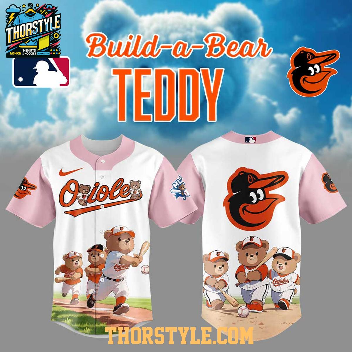 Baltimore Orioles Teddy Bear 2025 Dream Team MLB Baseball Jersey
