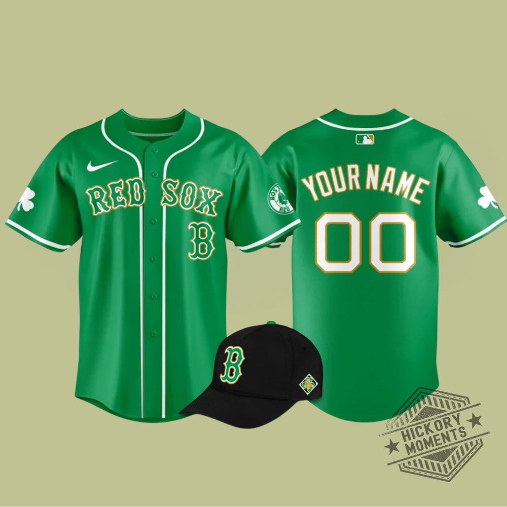 Boston Red Sox St. Patrick Day 2026 Edition Baseball Jersey