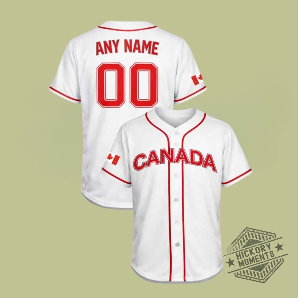 Canada 2026 World Baseball Classic White Jersey