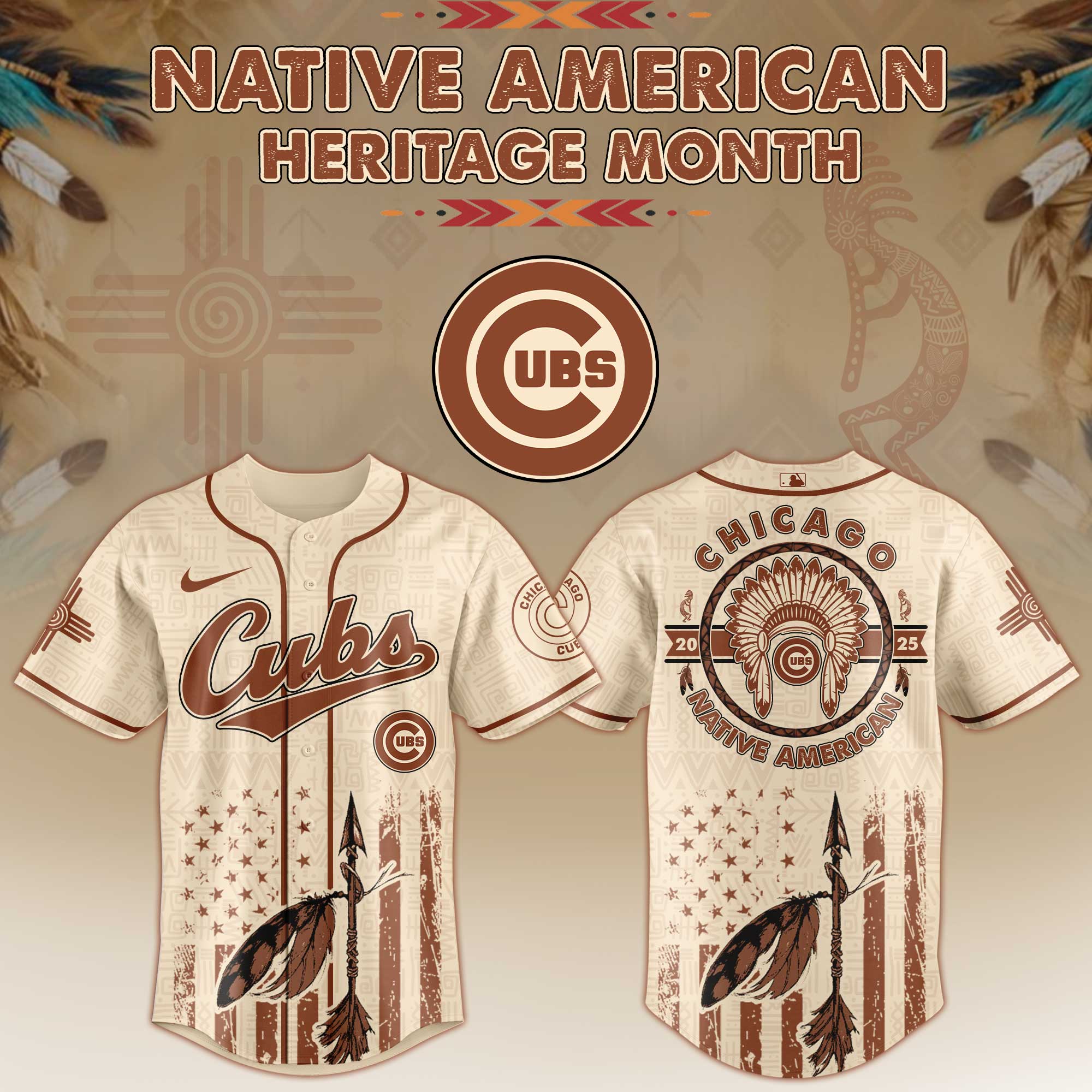Chicago Cubs Native American Heritage Month Jersey
