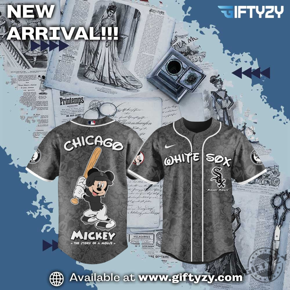 Chicago White Sox Mlb Baseball X Disney Mickey Mouse Night Game Jersey