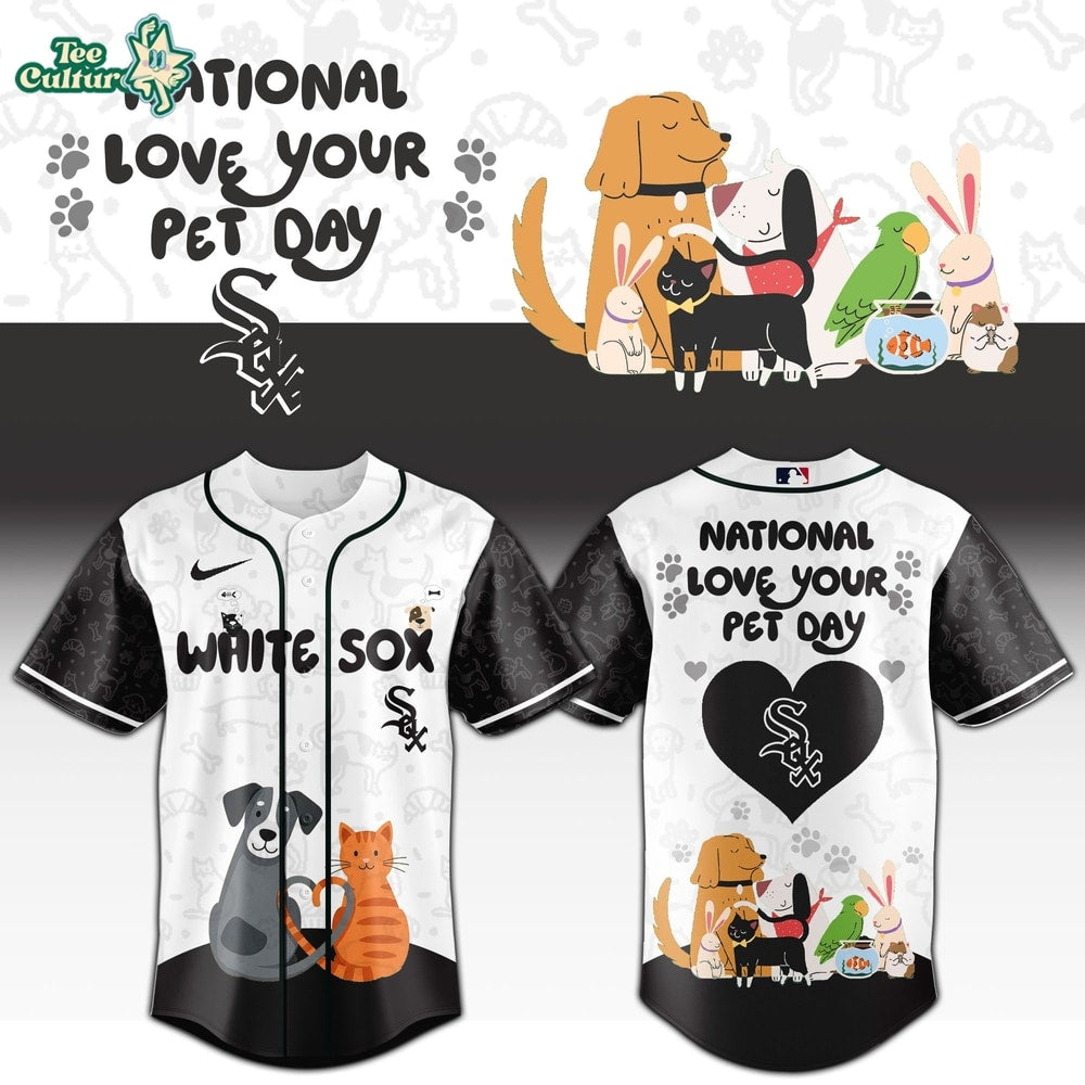 Chicago White Sox National Love Your Pet Day 2026 Special Edition Baseball Jersey