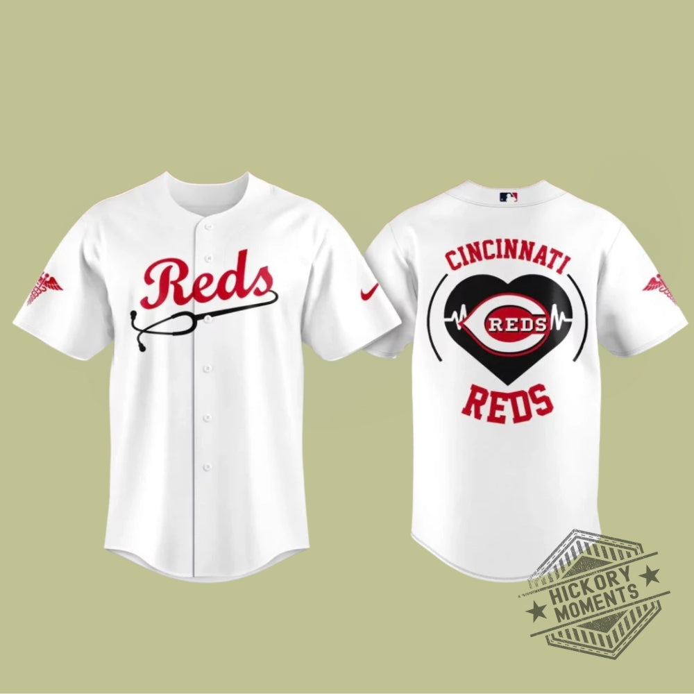 Cincinnati Reds Healthcare Appreciation Night Baseball Jersey