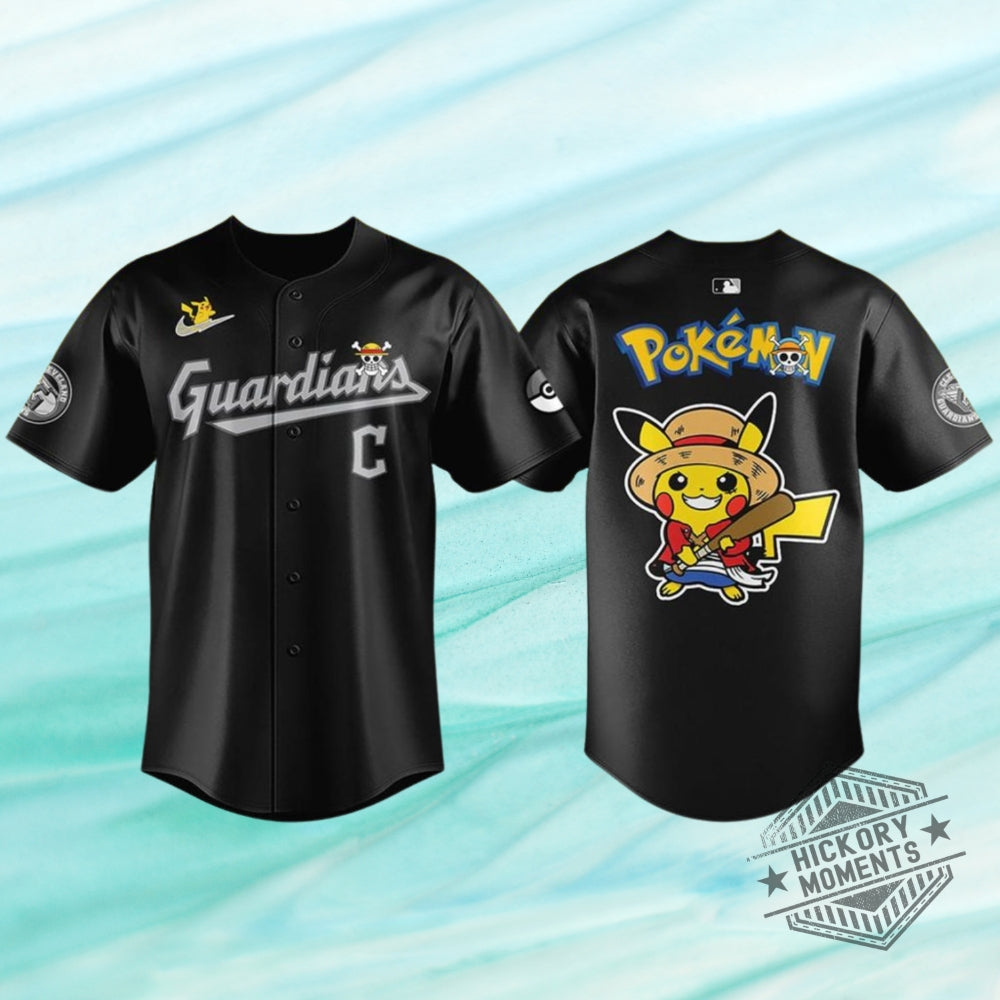 Cleveland Guardians X One Piece X Pokemon 2026 Night Baseball Jersey