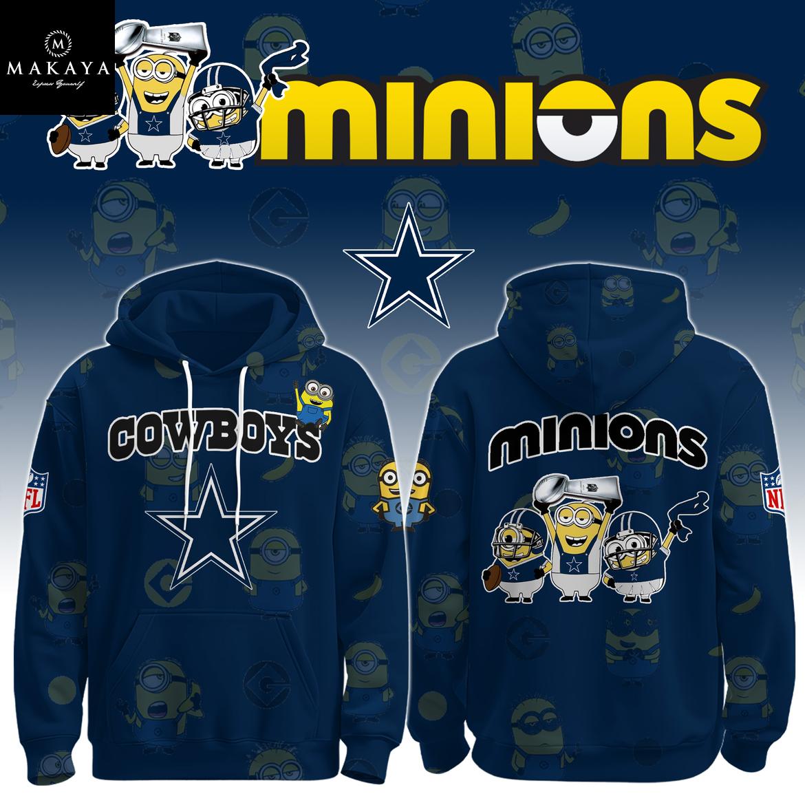 Dallas Cowboys x Minions Celebrate NFL Holiday Game 2025 Hoodie T-Shirt