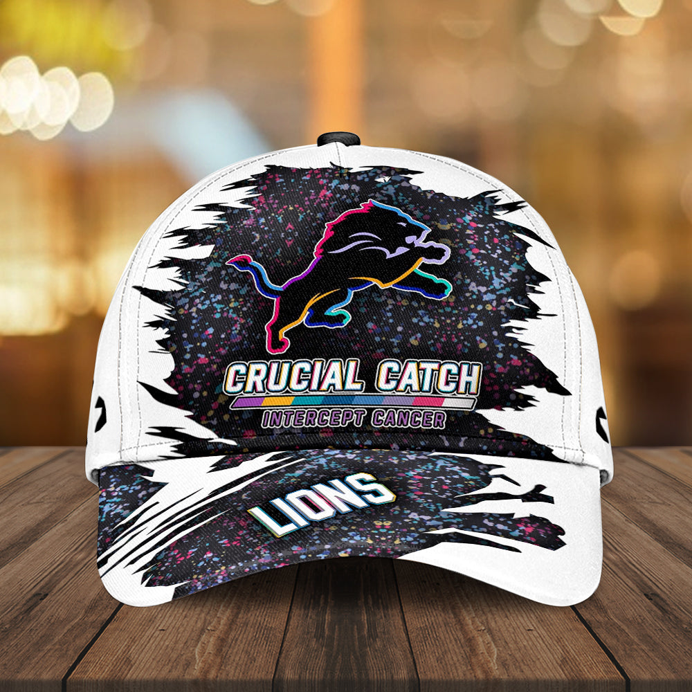 Detroit Lions x Crucial Catch Intercept Cancer Classic Cap