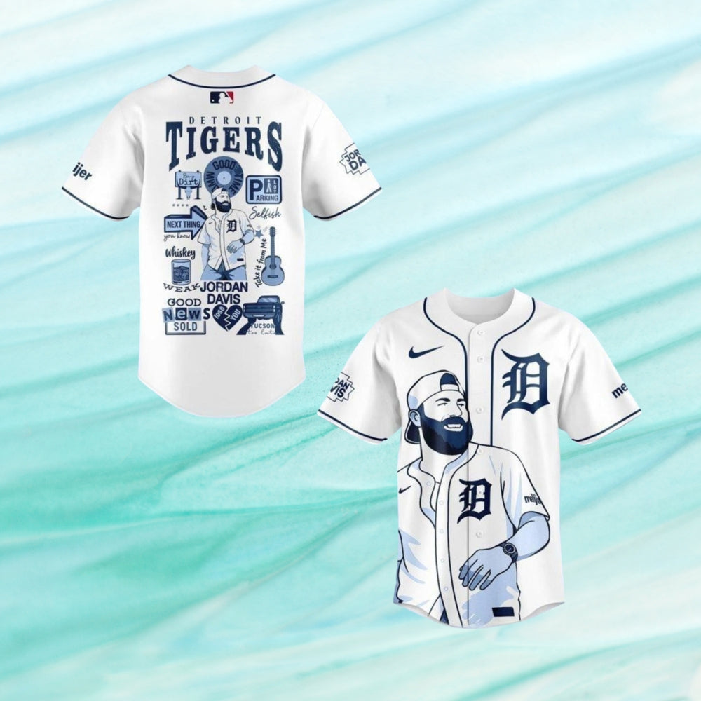 Detroit Tigers Jordan Davis Aint Enough Road Tour 2025 Baseball Jersey