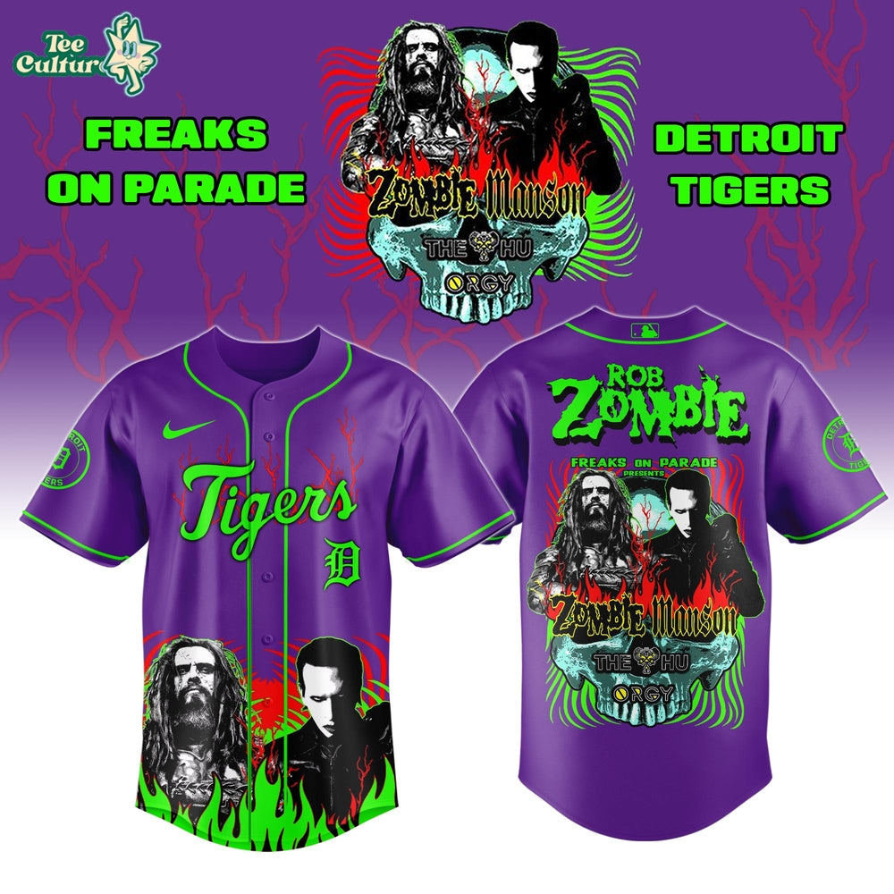 Detroit Tigers x Freaks On Parade Tour 2026 Colab Jersey Limited Edition