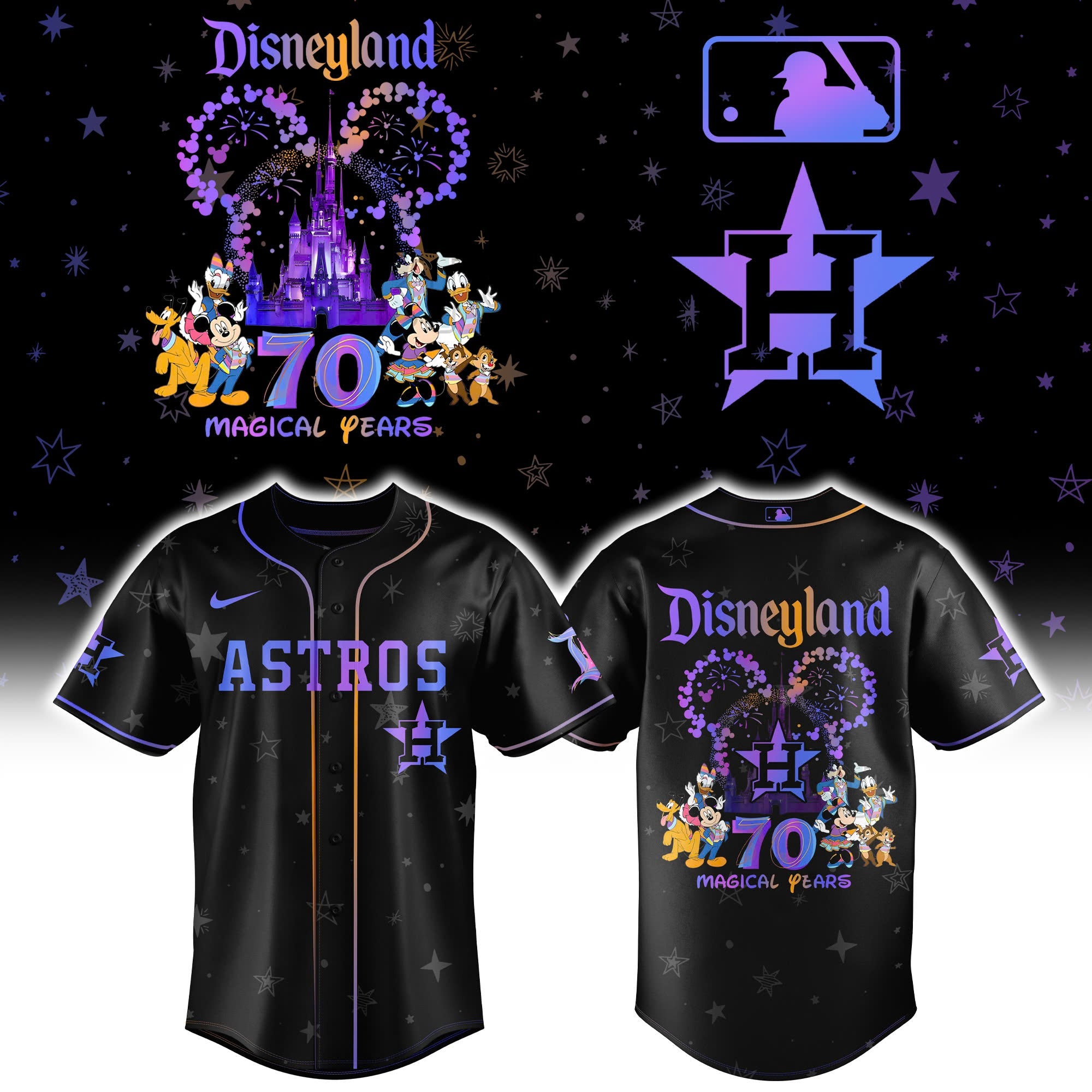Disneyland 70th Houston Astros Baseball Jersey
