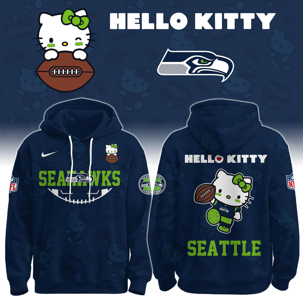 SEA Seahawks Special Hello Kitty Limited Edition Hoodie