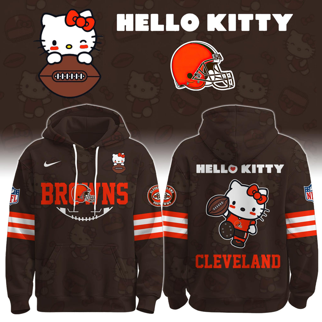 CLE Browns Special Hello Kitty Limited Edition Hoodie