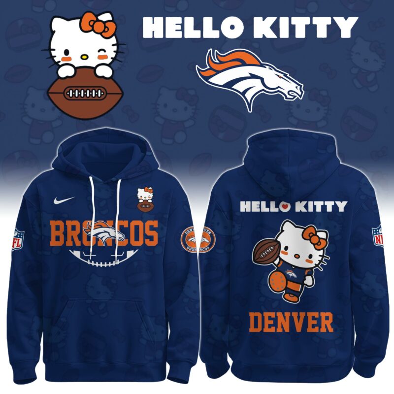DEN Broncos Special Hello Kitty Limited Edition Hoodie