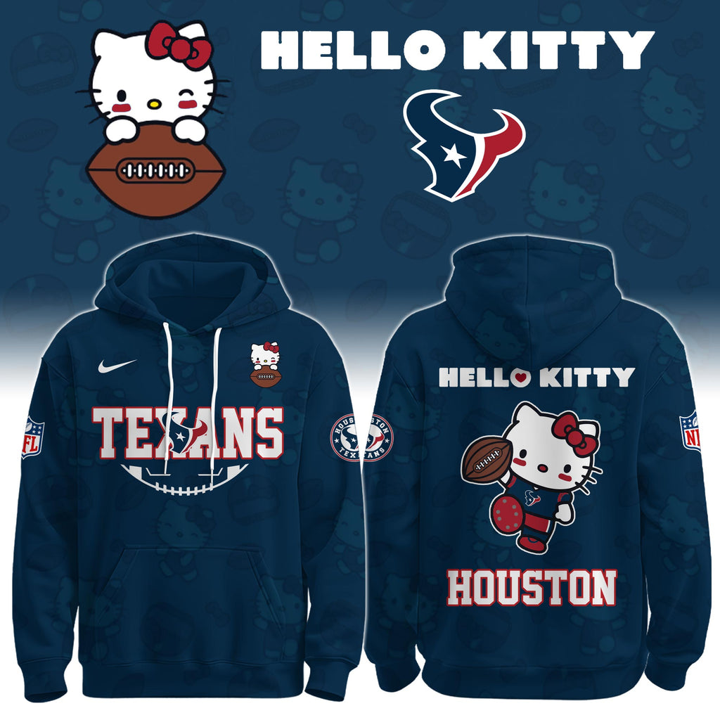 .HOU Texans Special Hello Kitty Limited Edition Hoodie