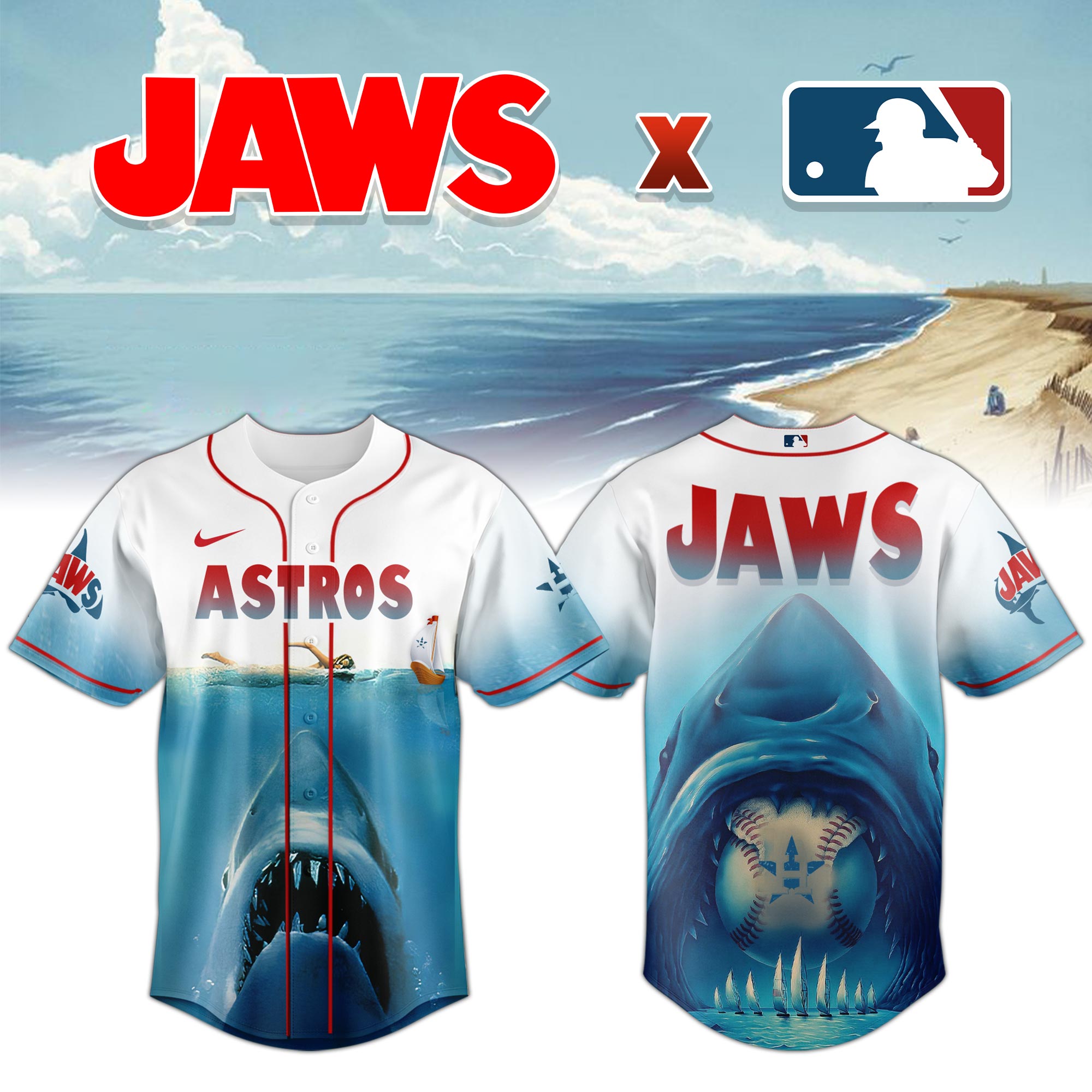 Houston Astros Jaws Shark Jersey