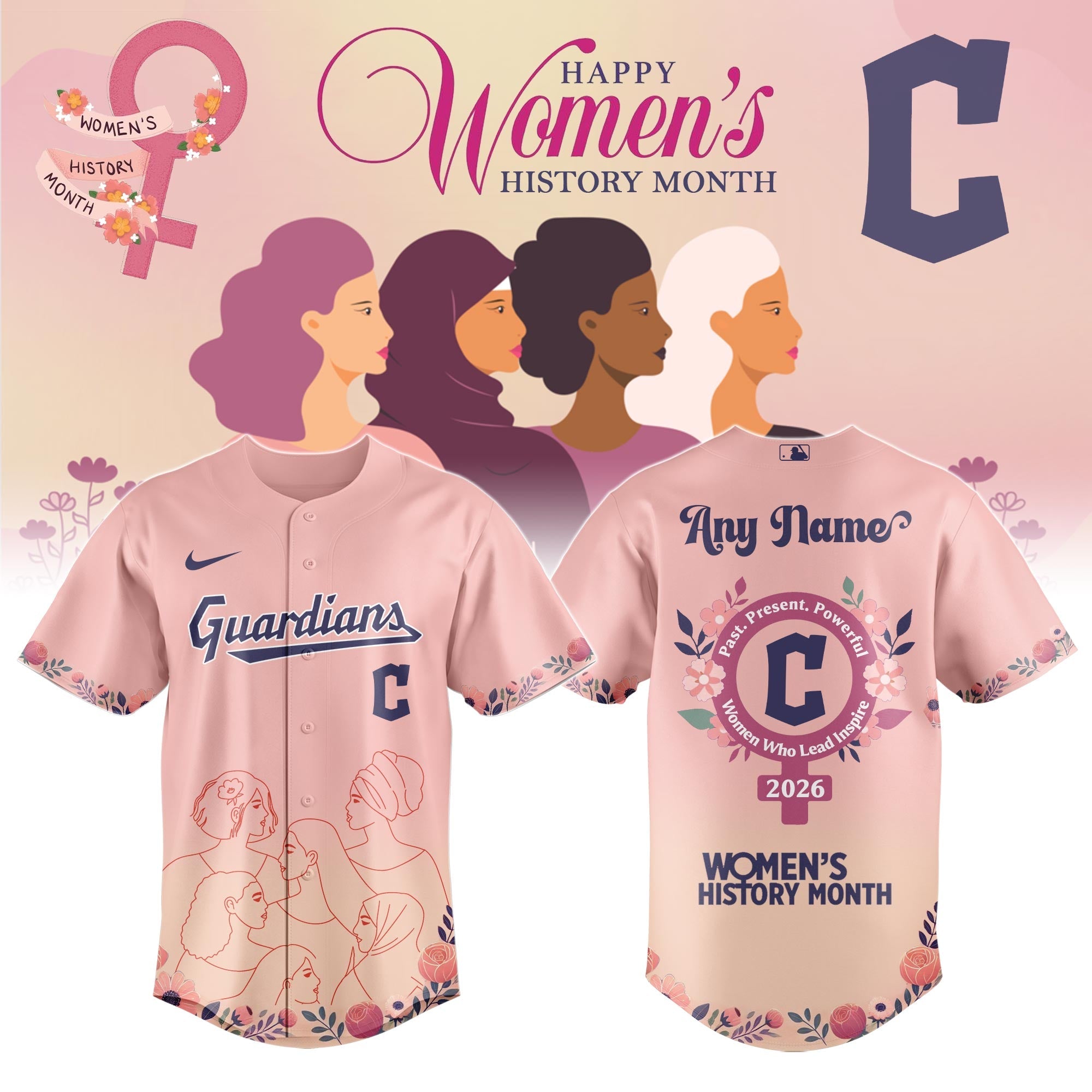 CLE Guardians special Women’s History Month Limited Edition Jersey