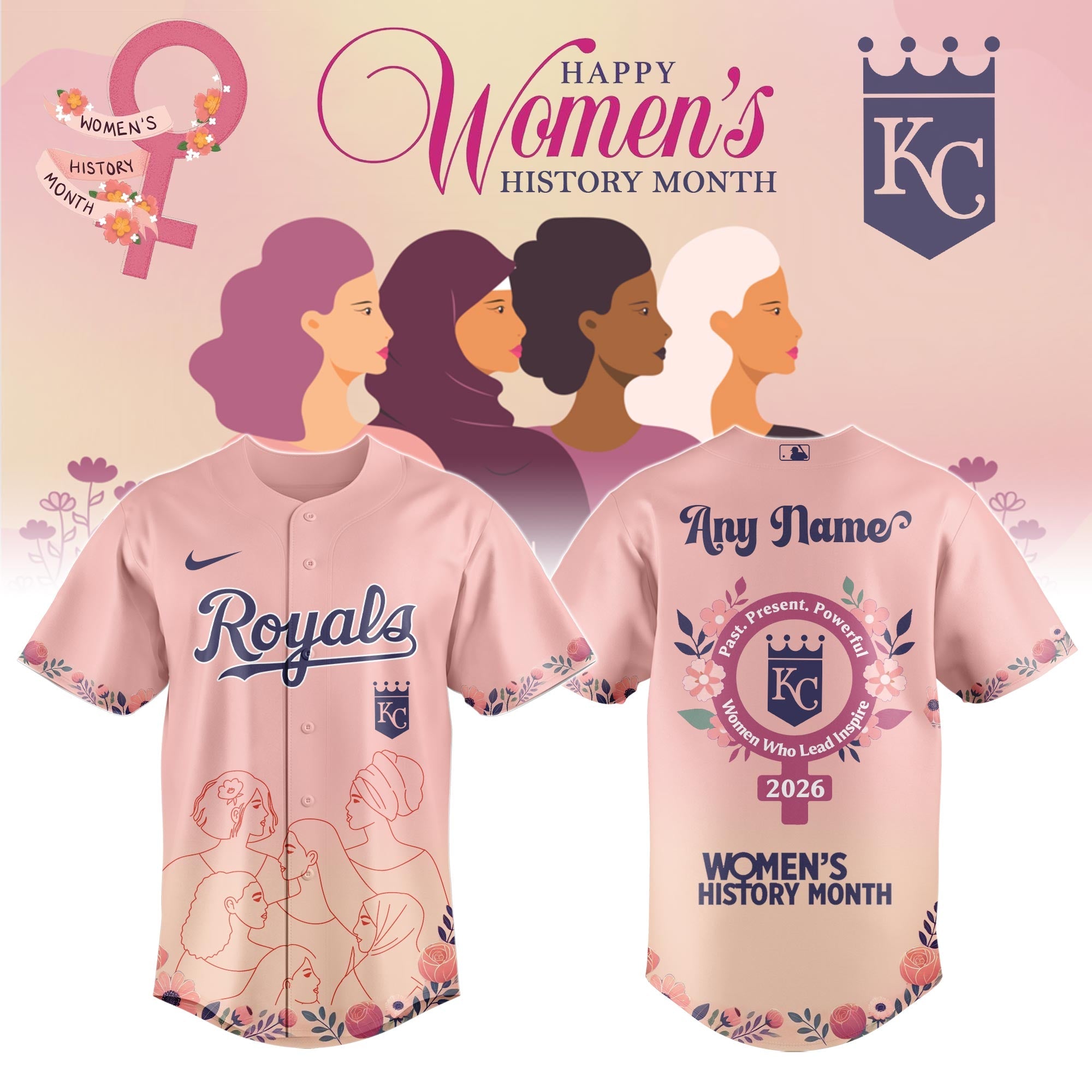 KC Royals special Women’s History Month Limited Edition Jersey