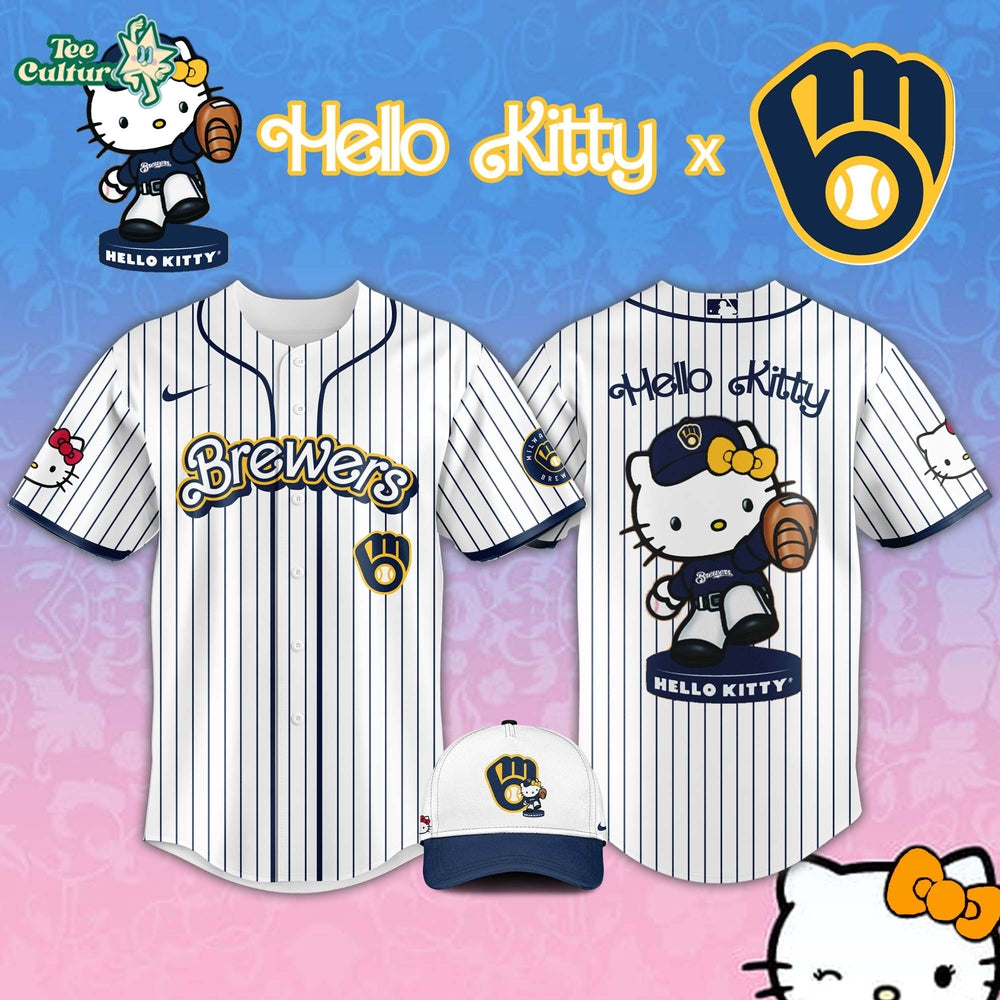 Milwaukee Brewers MLB Hello Kitty 2026 Theme Night Jersey