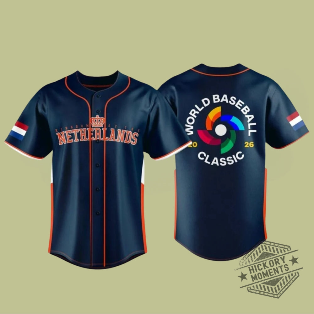 Netherlands 2026 World Baseball Classic Blue Jersey