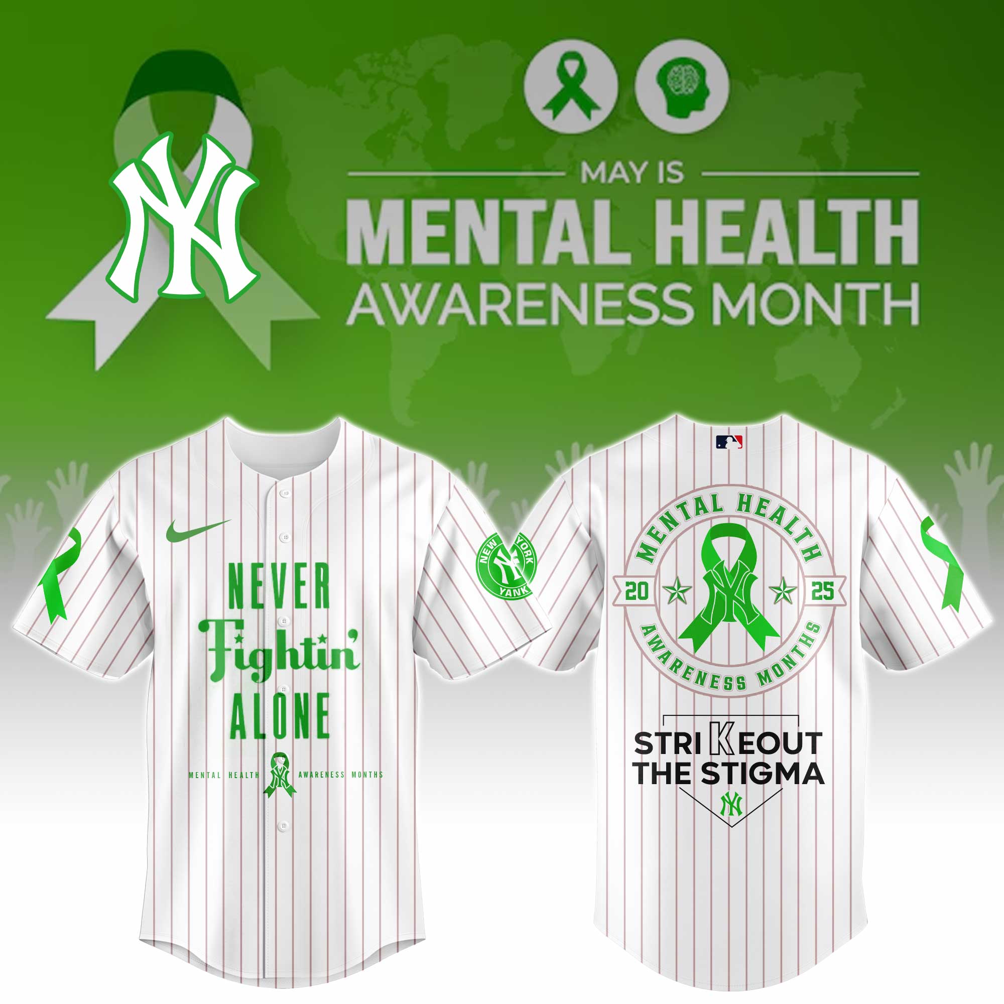 New York Yankees Mental Health Awareness Week Jersey