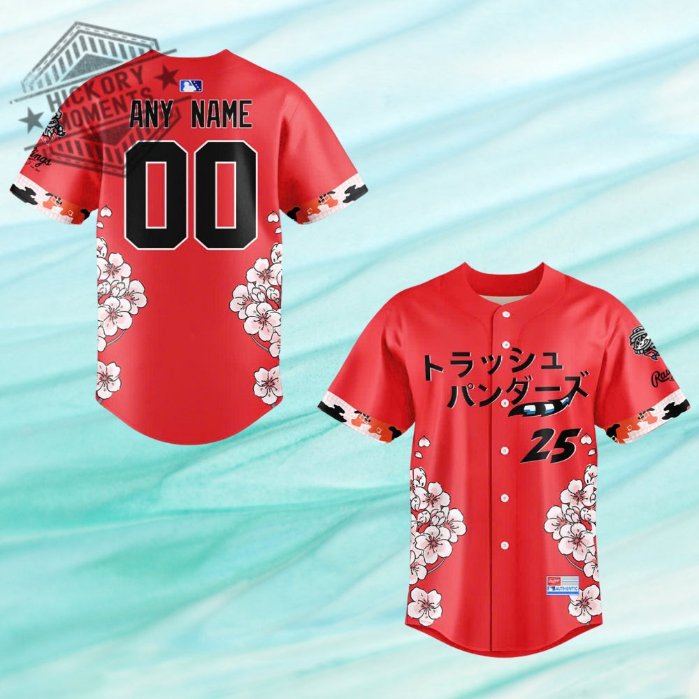 Rocket City Trash Pandas X Japanese Anime Night Baseball Jersey