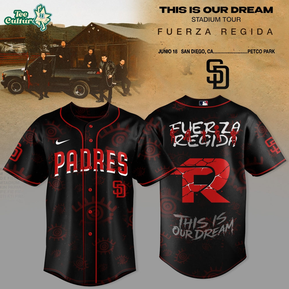San Diego Padres x Fuerza Regida – This Is Our Dream Stadium Tour 2026 Jersey Collection