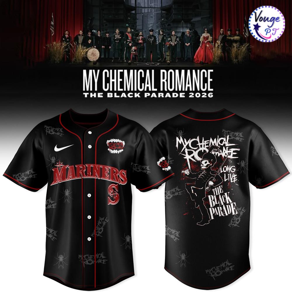 Seattle Mariners x My Chemical Romance The Black Parade 2026 Jersey