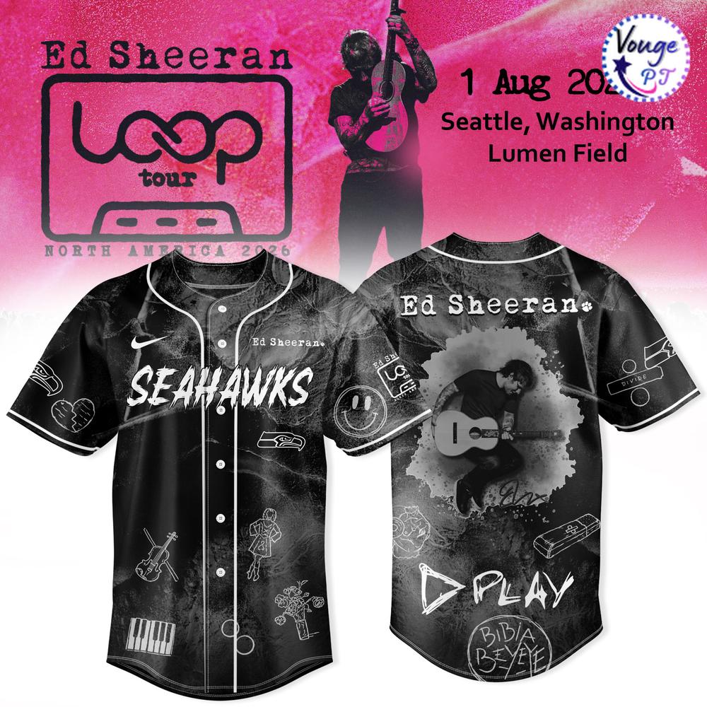 Seattle Seahawks x Ed Sheeran LOOP Tour 2026 Jersey