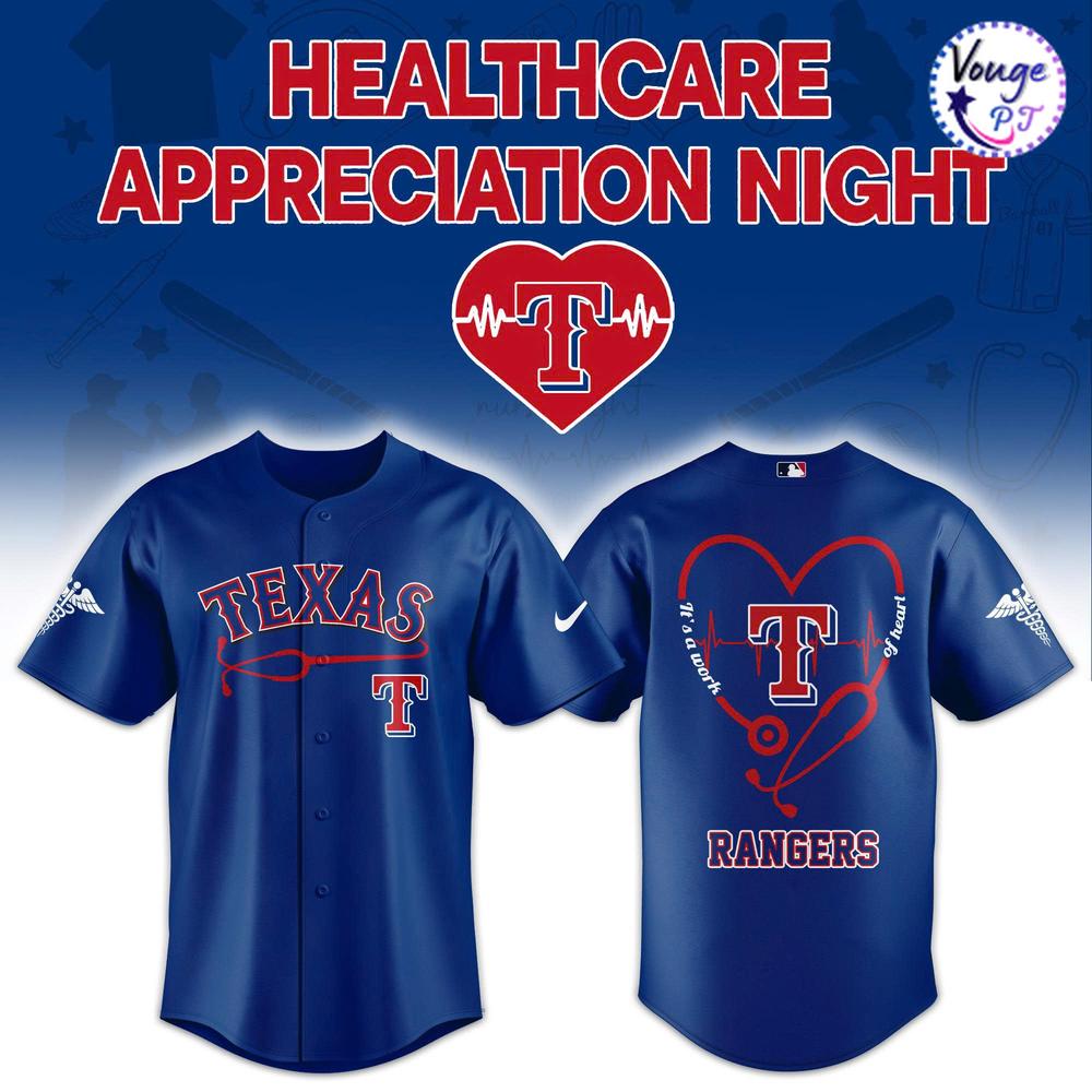 Texas Rangers Healthcare Appreciation Night Limited Baseball Jersey
