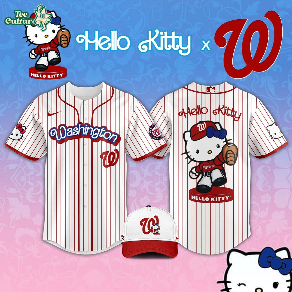 Washington Nationals MLB Hello Kitty Night 2026 Collector Jersey