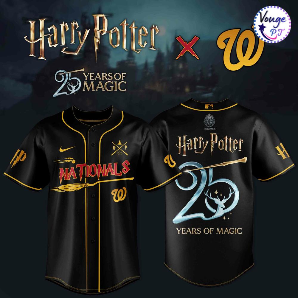 Washington Nationals x Harry Potter – 25 Years of Magic New Baseball Jersey