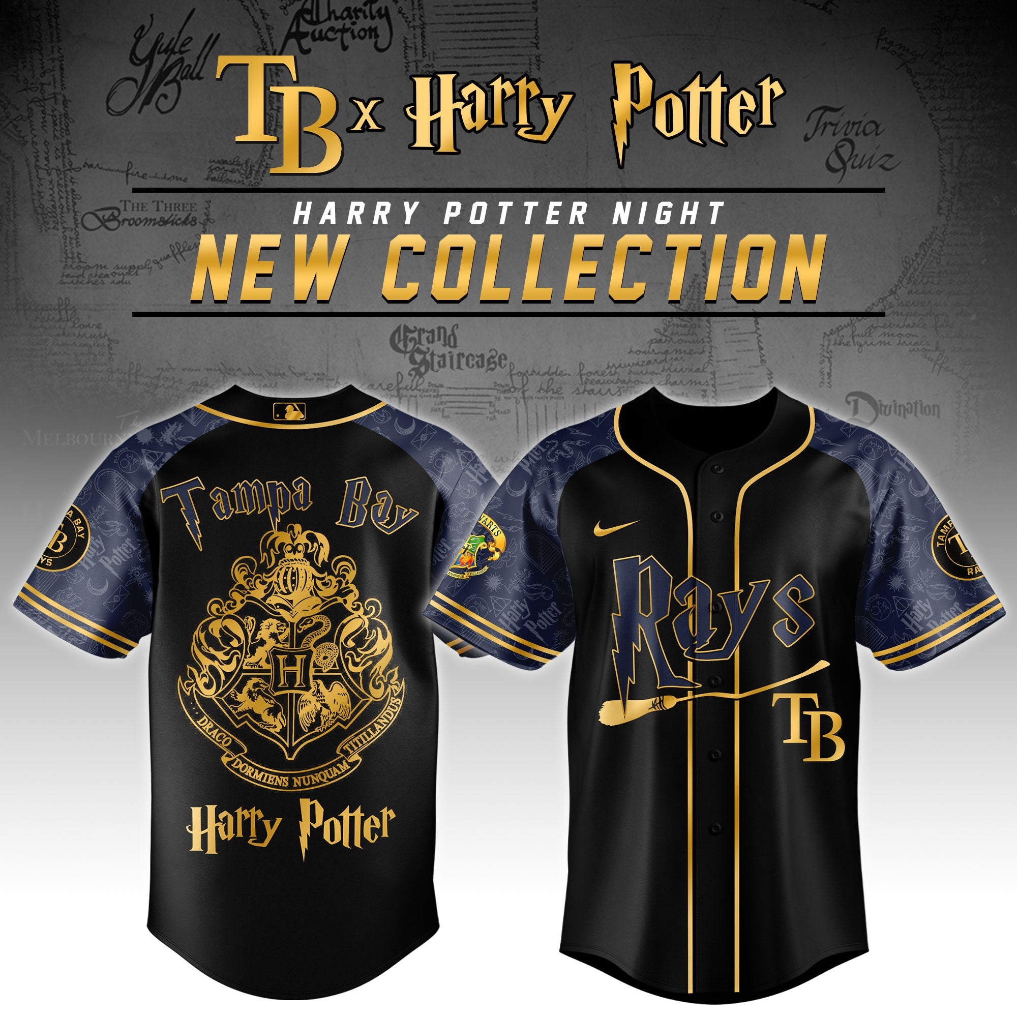 Tampa Bay Rays x Harry Potter Night Baseball Jersey