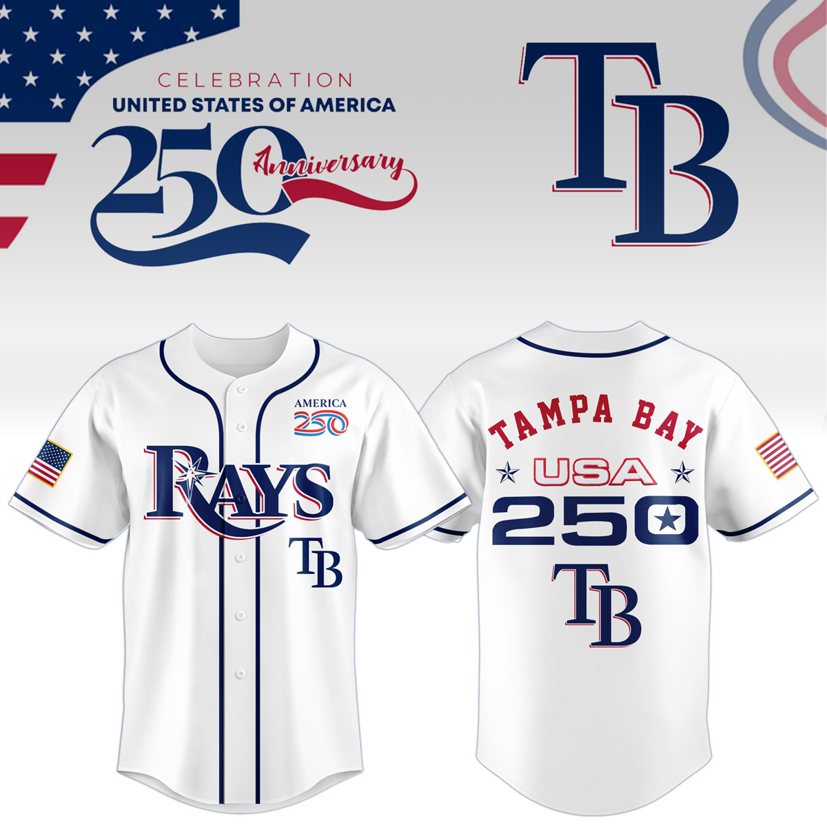 Tampa Bay Rays x Celebration USA 250 Anniversary