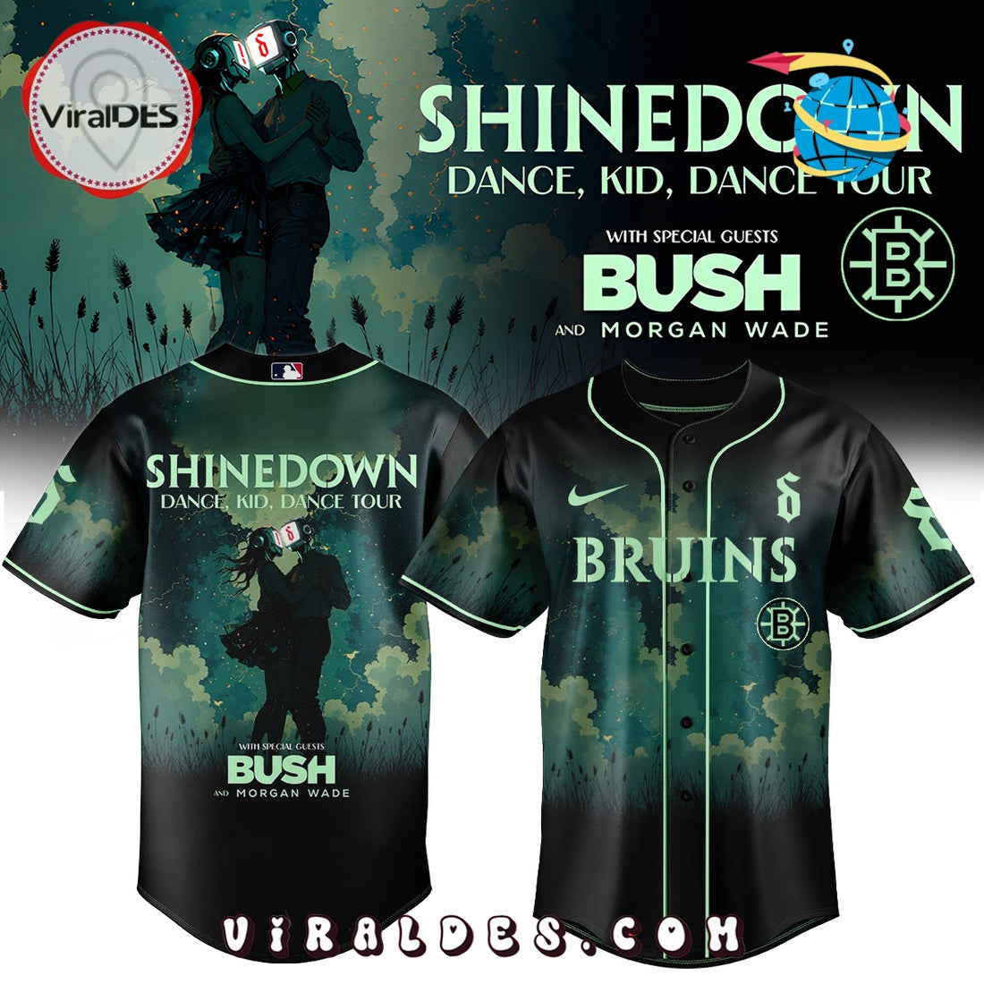 Boston Bruins x Shinedown Dnace Kid Dance Jersey