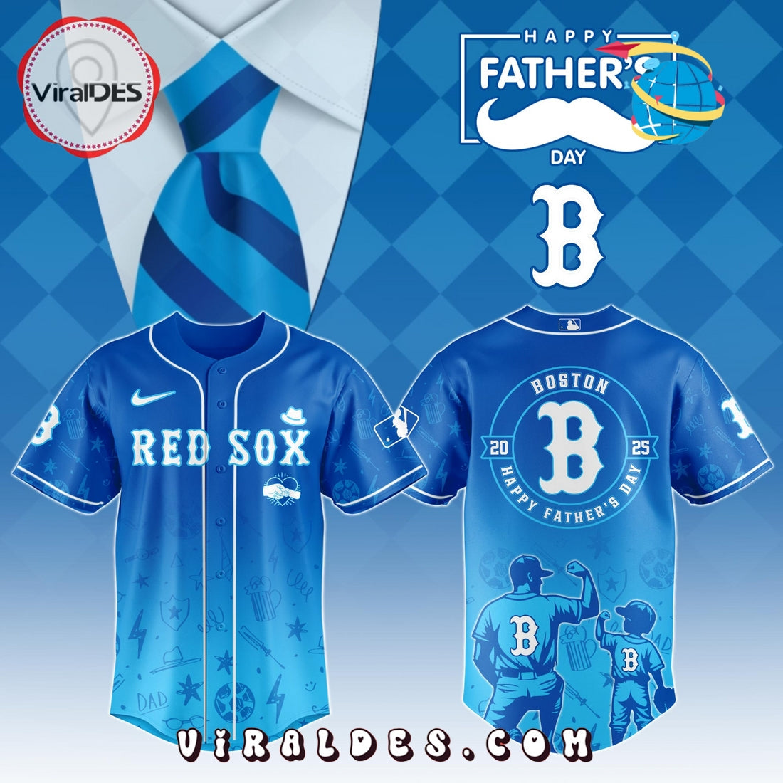 Boston Red Sox Father's Day Baseball Jersey