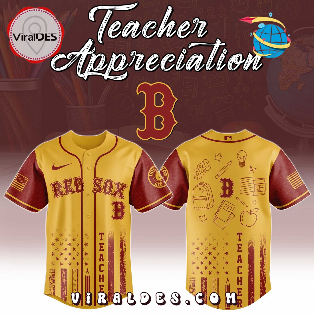 Boston Red Sox MLB x Teacher Appreciation Day Jersey