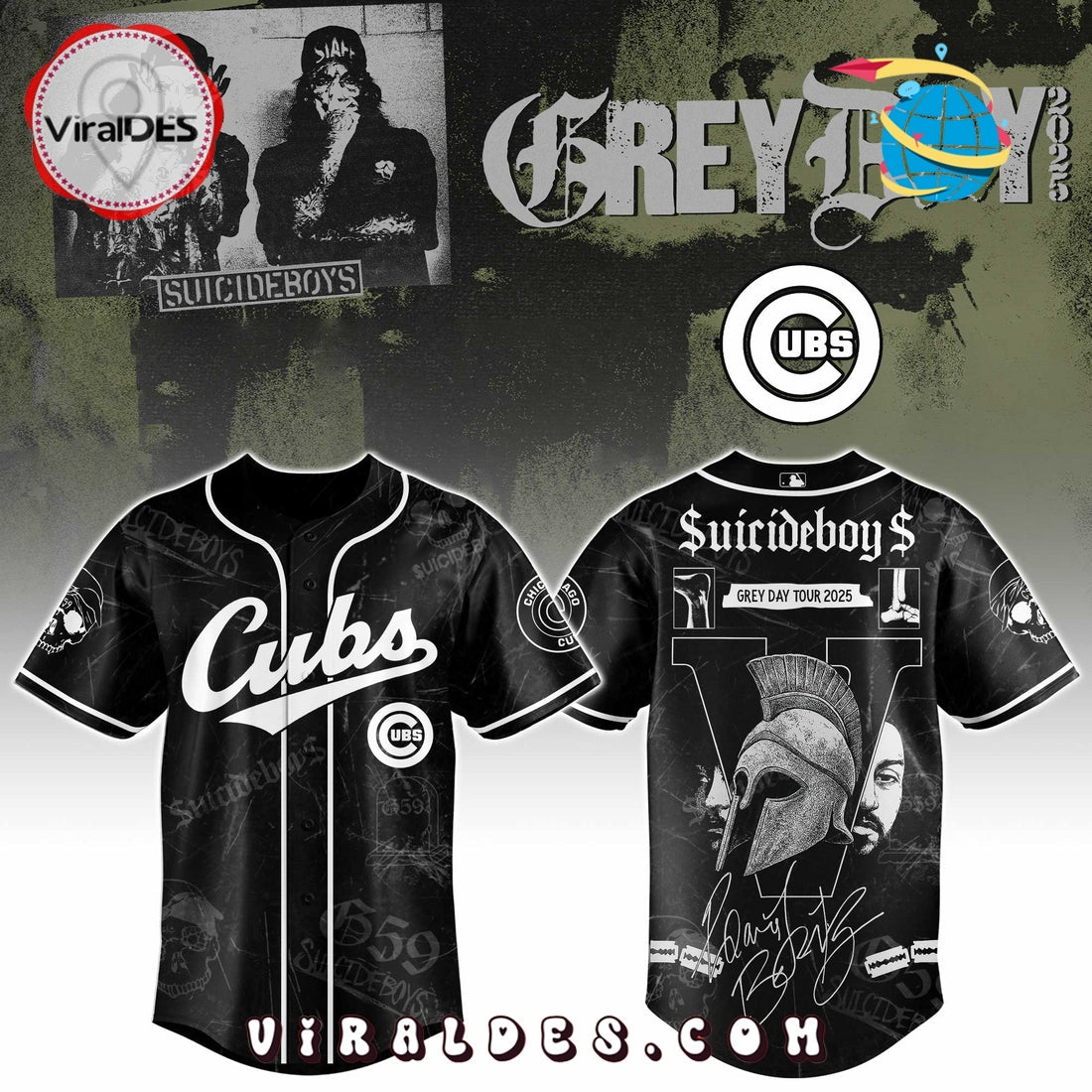 Chicago Cubs MLB x Suicideboys G59 Baseball Jersey