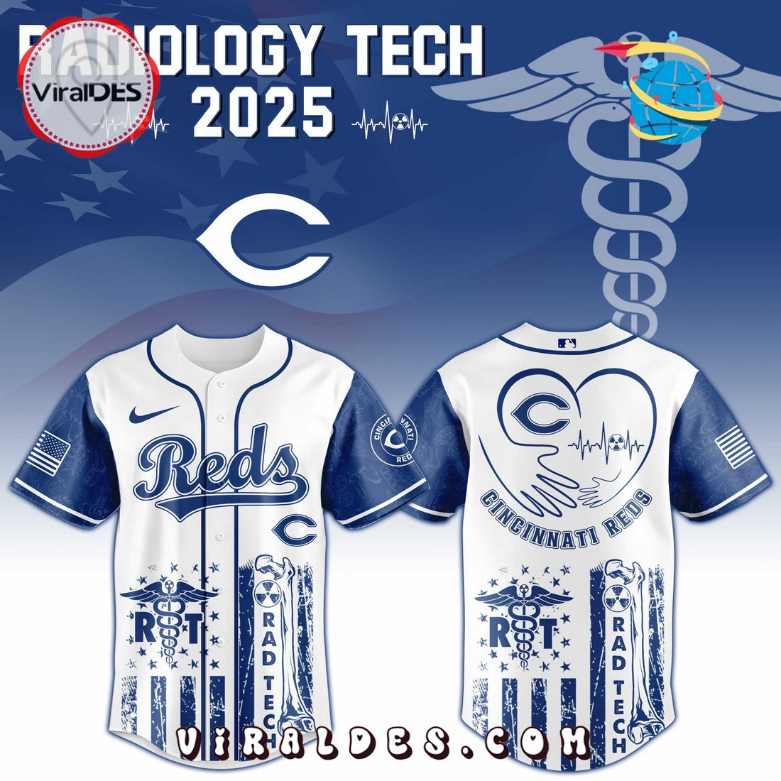 Cincinnati Reds MLB x Radiology Tech Night Jersey