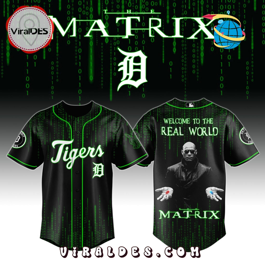 Detroit Tigers MLB The Matrix Baseball Jersey