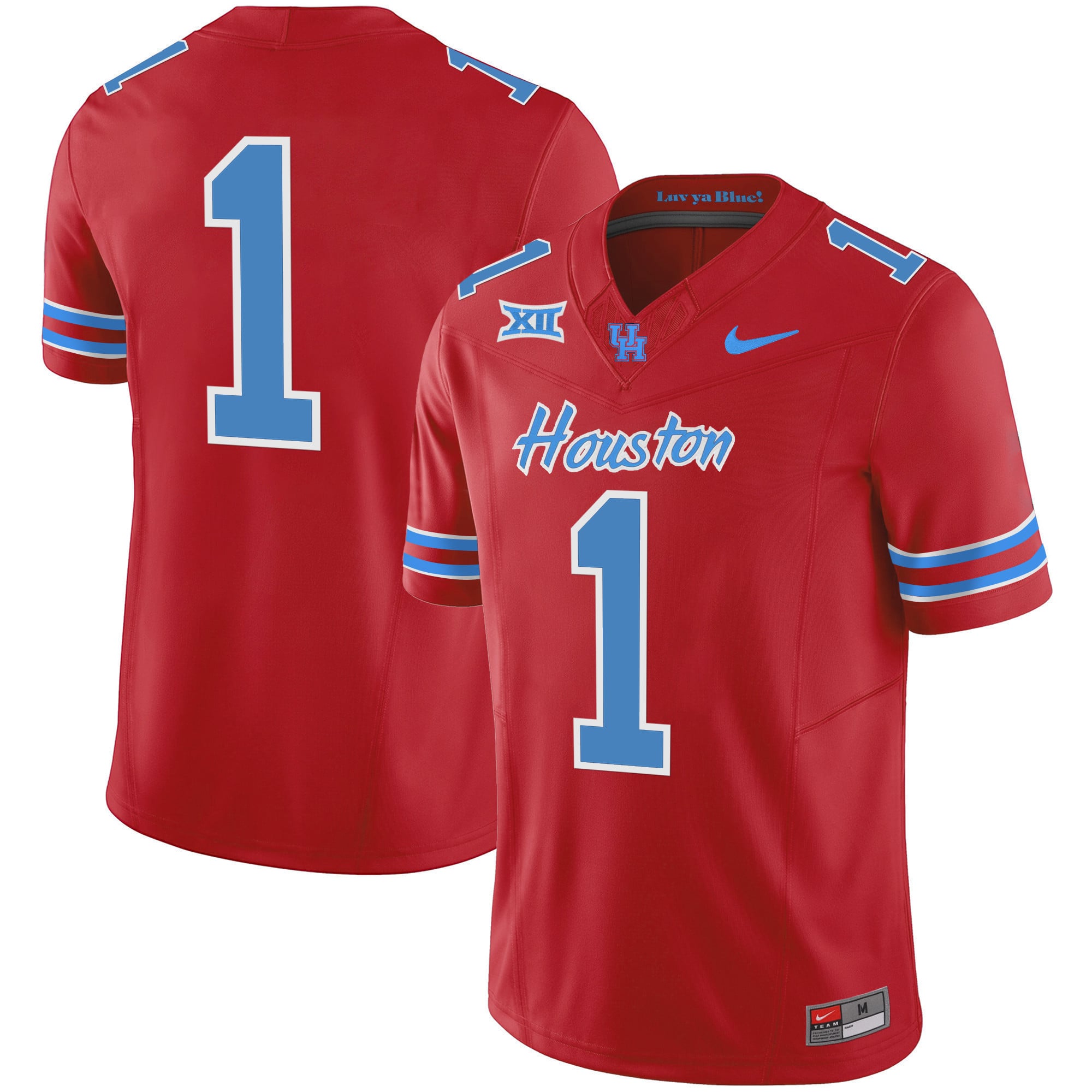Men's Houston Cougars 2023 Oilers Inspired Vapor Jersey - All Stitched