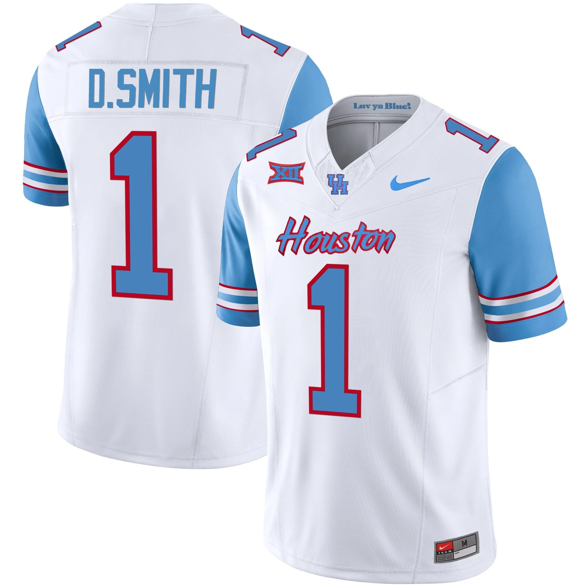 Men's Houston Cougars 2023 Oilers Inspired Vapor Jersey - All Stitched