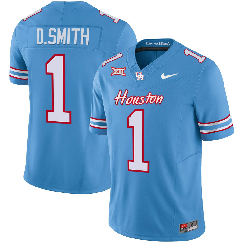 Men's Houston Cougars 2023 Oilers Inspired Vapor Jersey - All Stitched