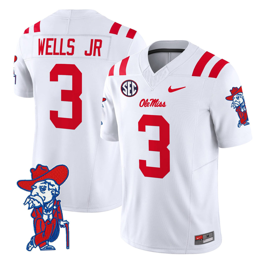 Men's Ole Miss Rebels 2024 Vapor Limited Jersey V2 - All Stitched
