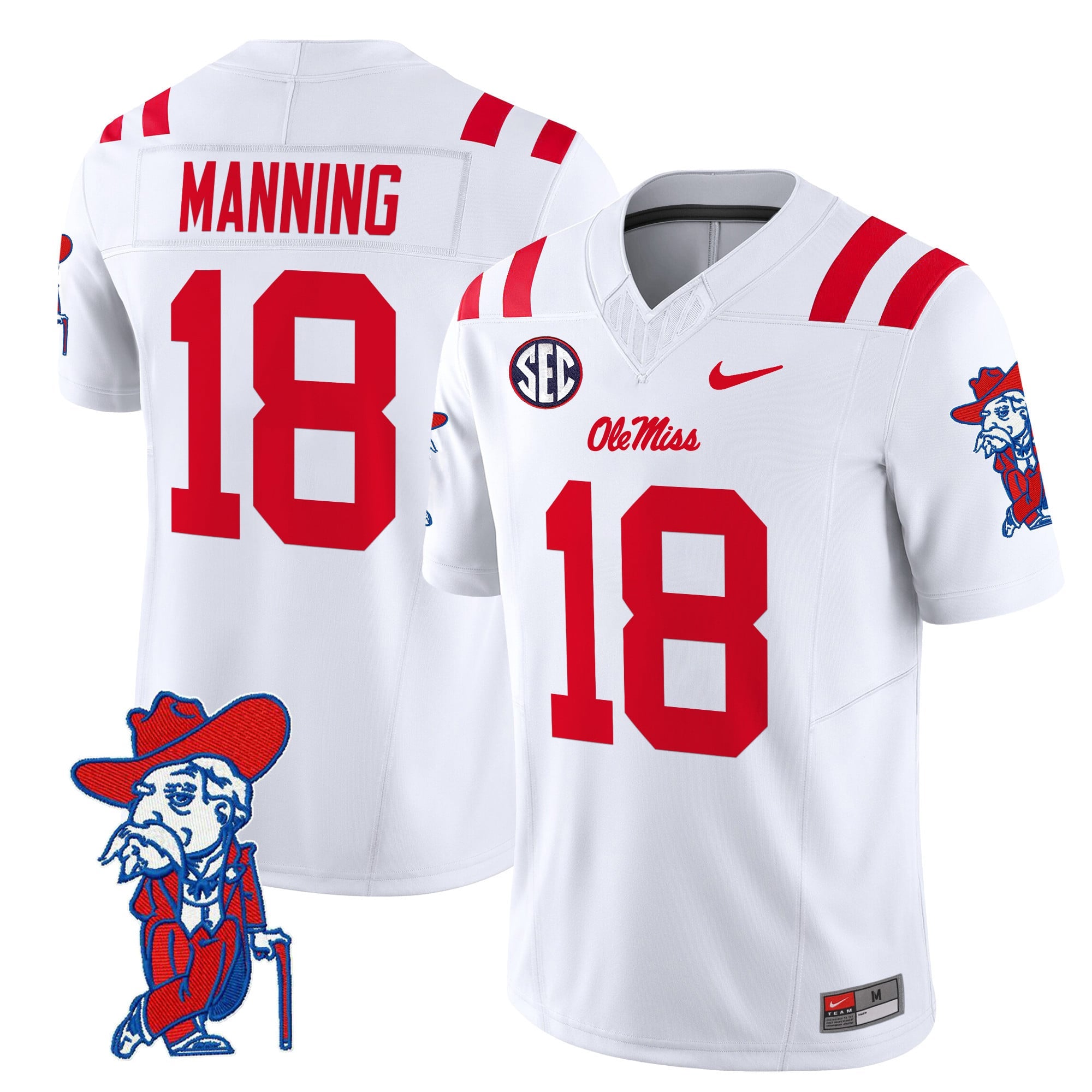 Men's Ole Miss Rebels 2024 Vapor Limited Jersey V2 - All Stitched