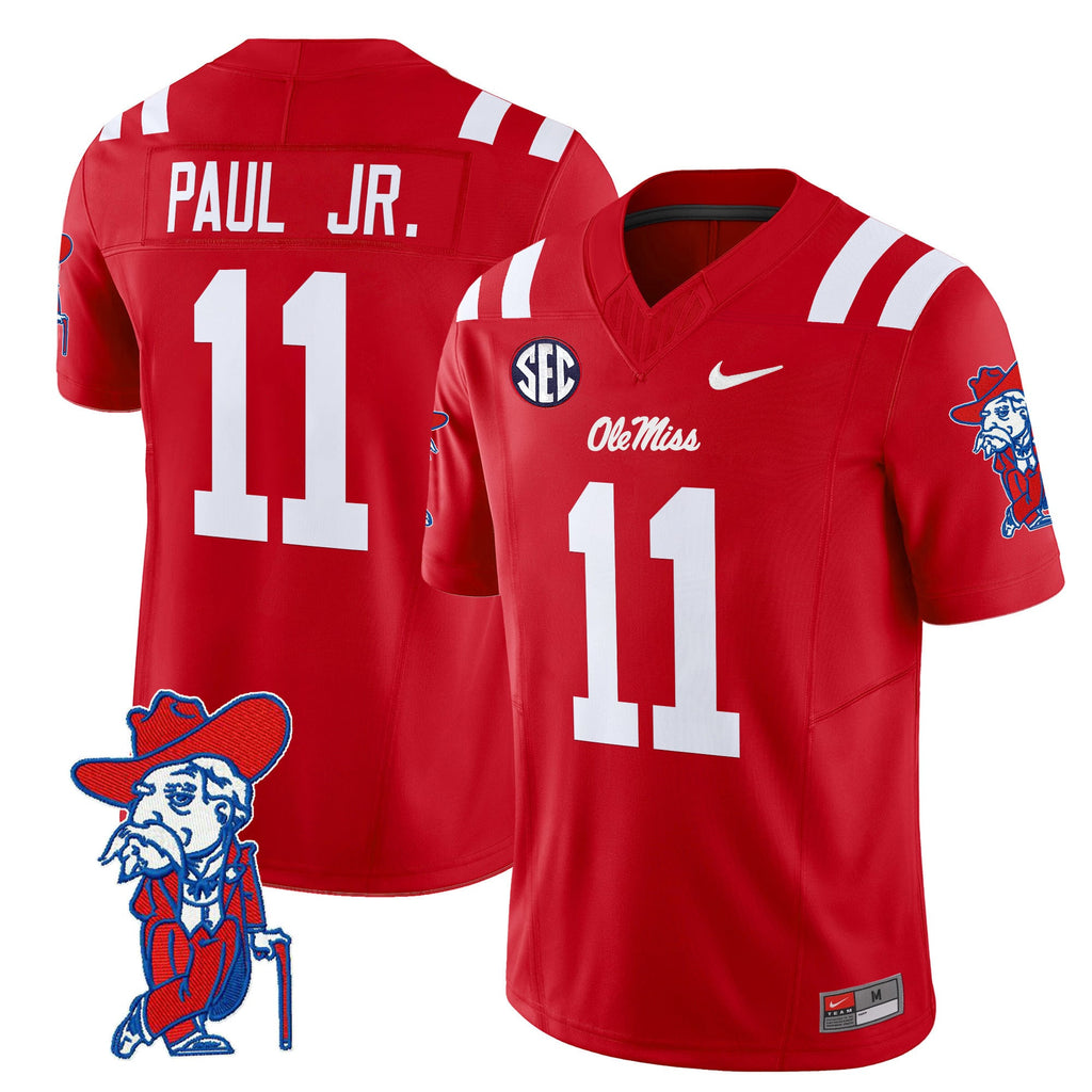 Men's Ole Miss Rebels 2024 Vapor Limited Jersey V2 - All Stitched