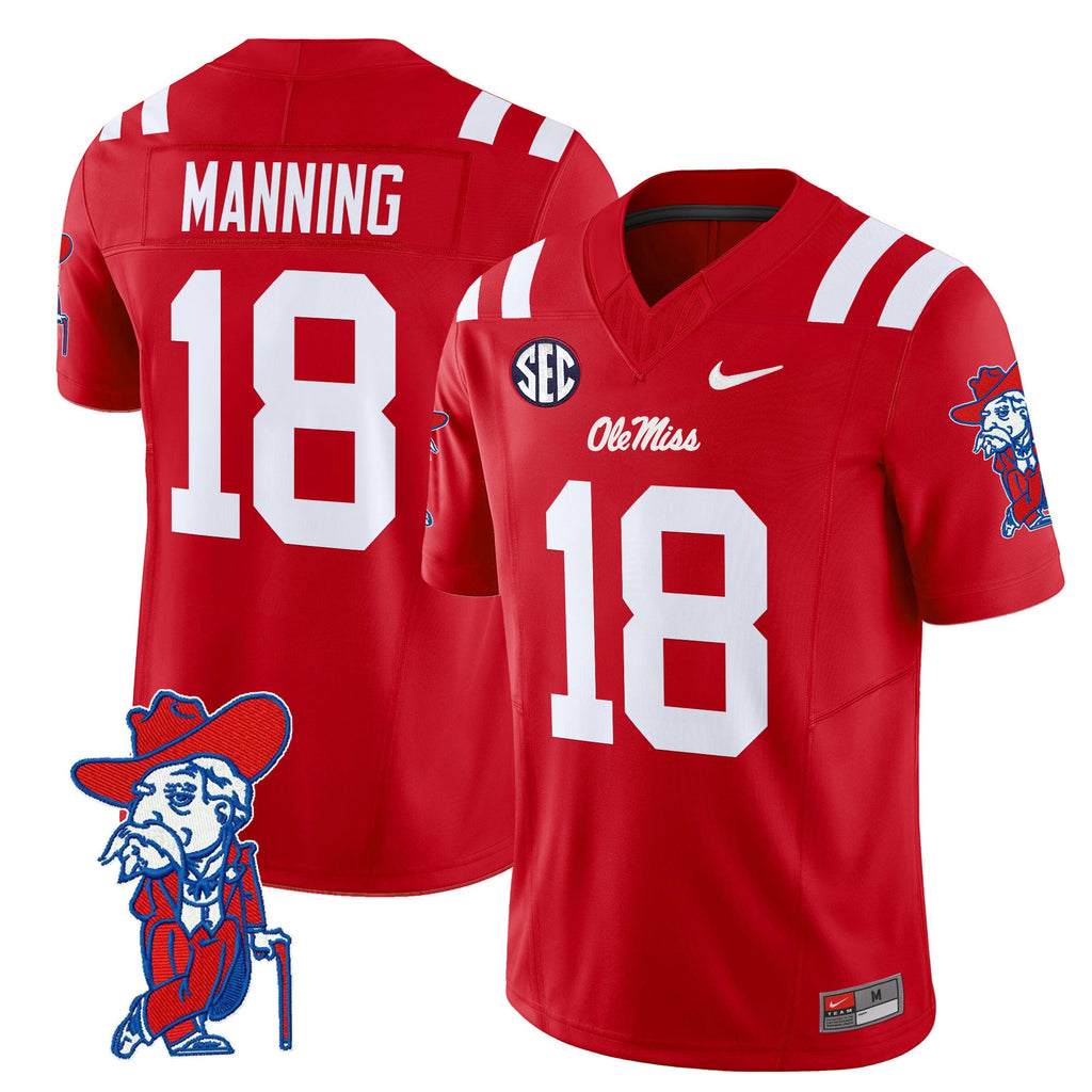 Men's Ole Miss Rebels 2024 Vapor Limited Jersey V2 - All Stitched