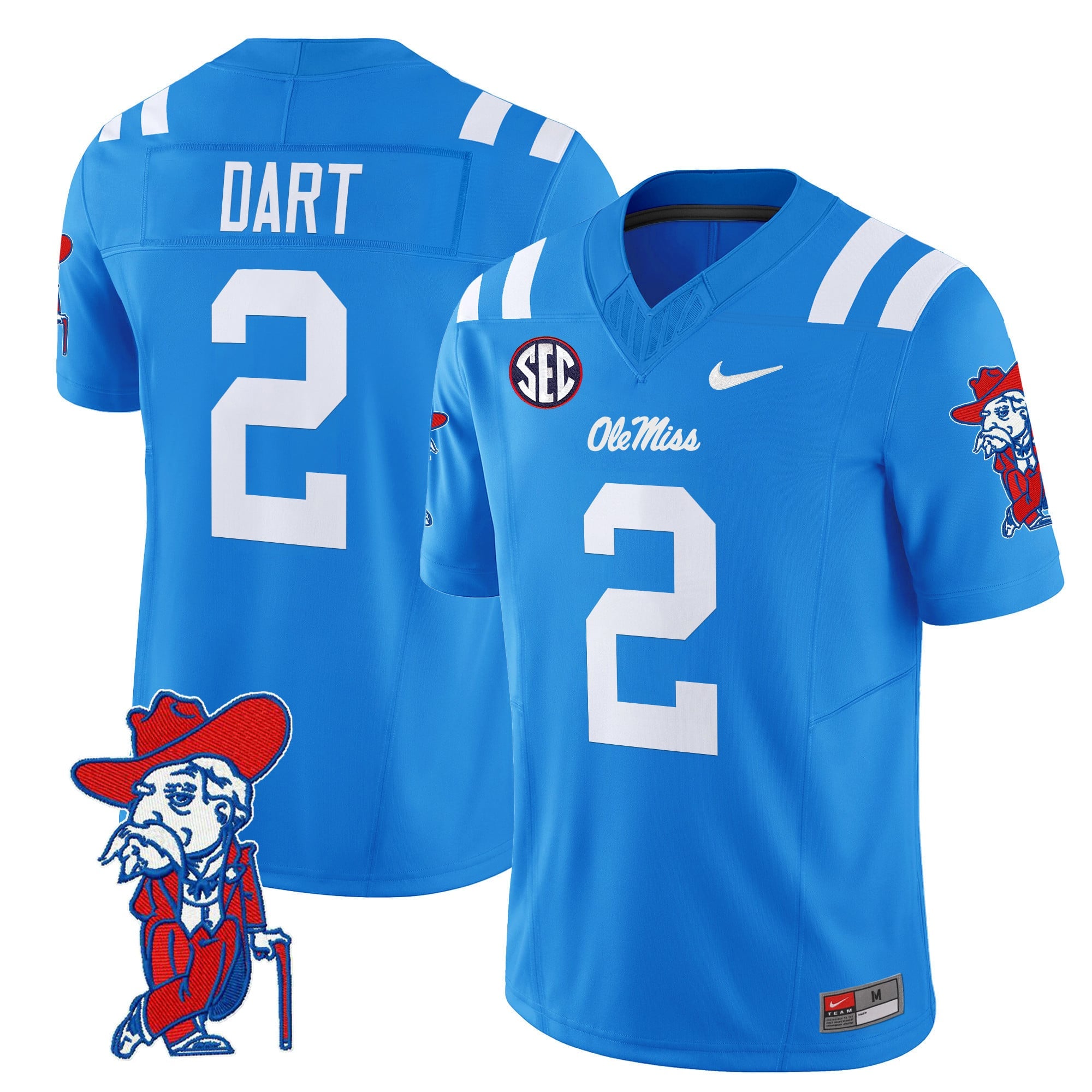 Men's Ole Miss Rebels 2024 Vapor Limited Jersey V2 - All Stitched
