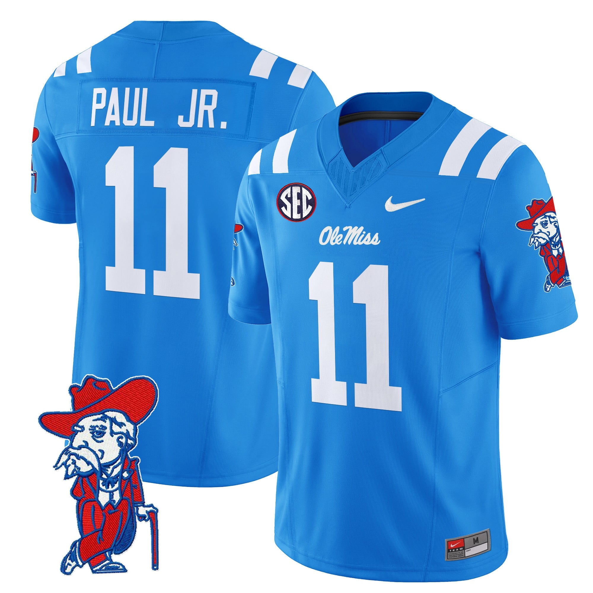 Men's Ole Miss Rebels 2024 Vapor Limited Jersey V2 - All Stitched
